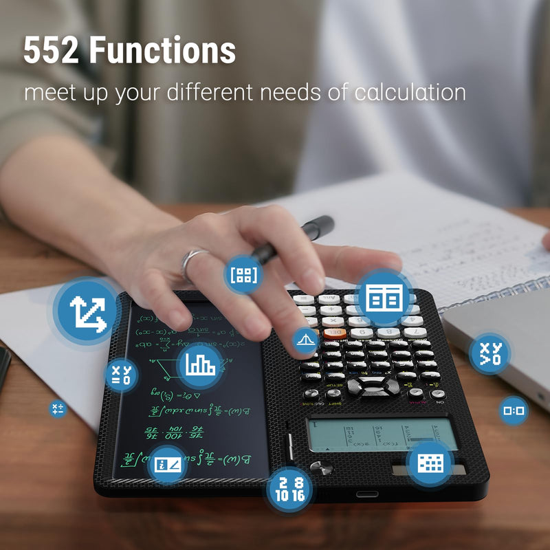 991EX and 82MS Scientific Calculators with Notepad
