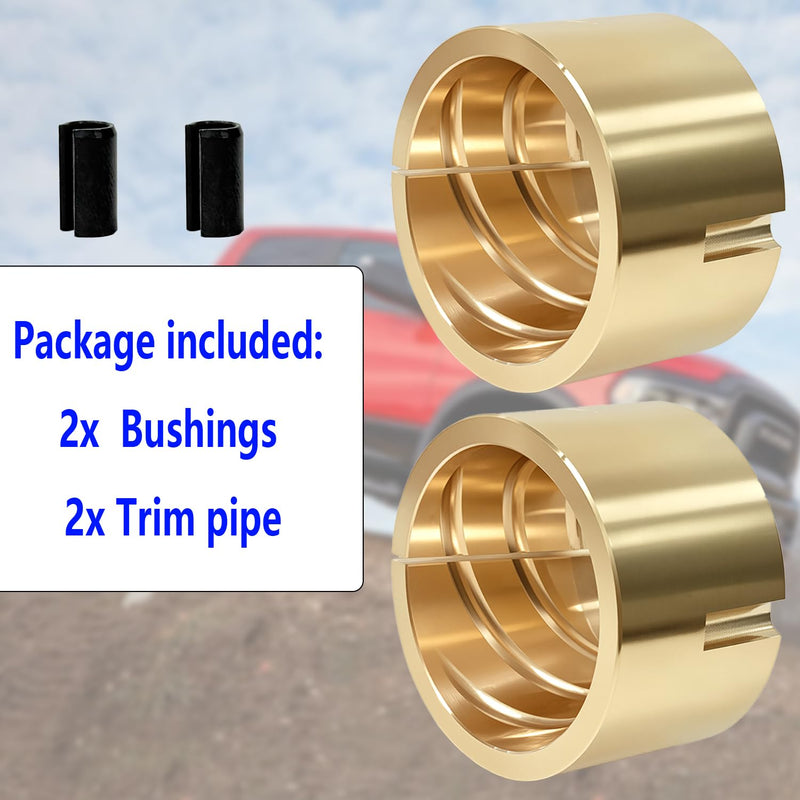 For Dana 60 Bronze Upper Kingpin Bushing Rebuild Kit Compatible with GM Chevy Dodge Ford Dana 60 with Hardware
