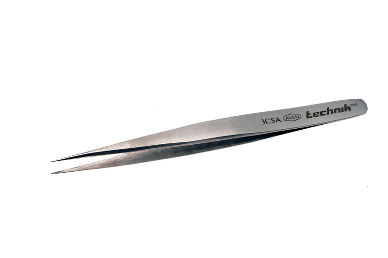 Aven 18475USA 6 Piece Technik Precision Tweezer Set, Stainless Steel 6" Length