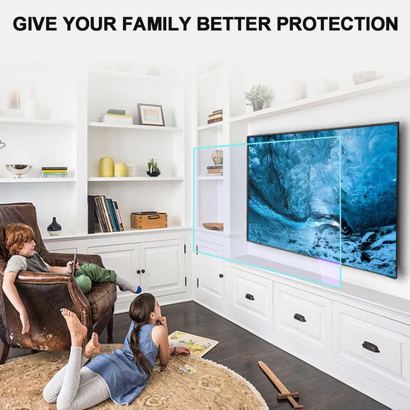 Anti Blue Light Screen Protector for 32-37 Inches TV Filter Out Blue Light Anti-Glare That Relieve Computer Eye Strain and Help You Sleep Better,37" 819 * 460 37" 819*460