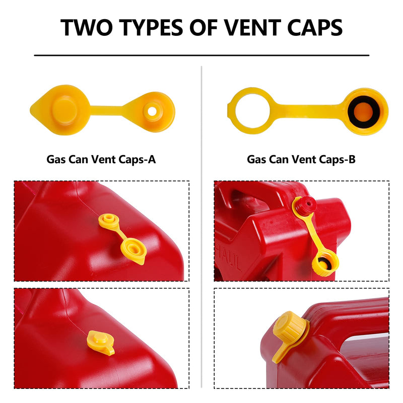 Gas Can Spout Replacement, Gas Can Nozzle Replacement (3 Kits-Yellow). for 1/2/5/10 gallon gas cans. Upgraded replacement gas can spout with flexible nozzle, vent cap, thick rubber pad, spout cover Yellow