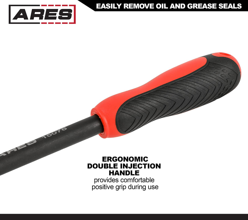 ARES 15078-12-Inch Indexing Seal Puller - 14 Adjustable Locking Positions - Dual Hook Tip Design - Remove Oil and Grease Seals on Cars, SUVs and Light Trucks 12-Inch Indexing Seal Puller