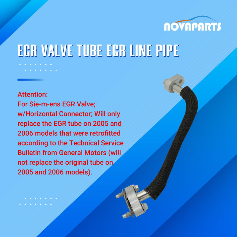 EGR Valve Tube EGR Line Pipe for 2005 2006 2007 2008 2009 Chevy Equinox 2006 2007 2008 2009 Pontiac Torrent 3.4L 598-201 12602507