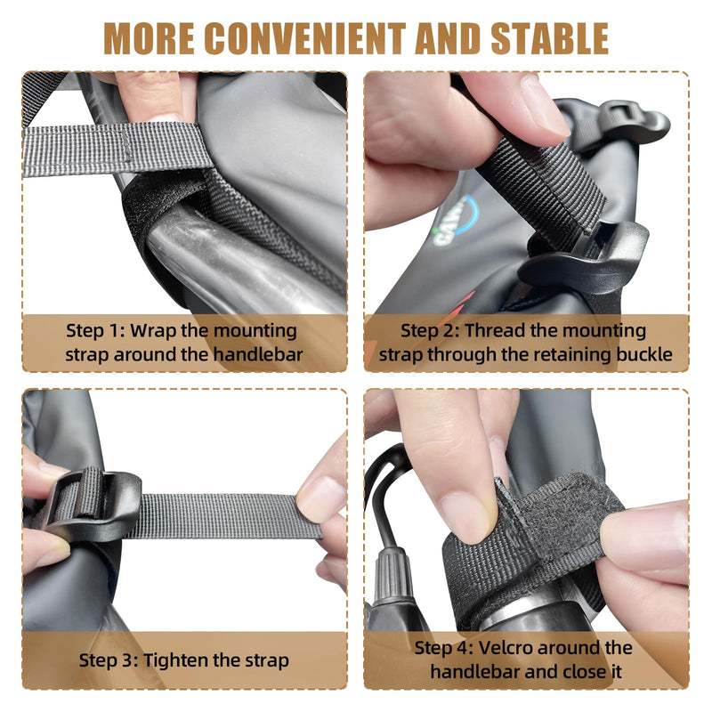 Motorcycle Bag, Universal Motorcycle Handlebar Bag, Waterproof Motorcycle Tool Bag, Bicycle Front Storage Bag for SURRON LIGHT BEE X, S X160, X260, Talaria Sting Segway Electric Dirt Bike