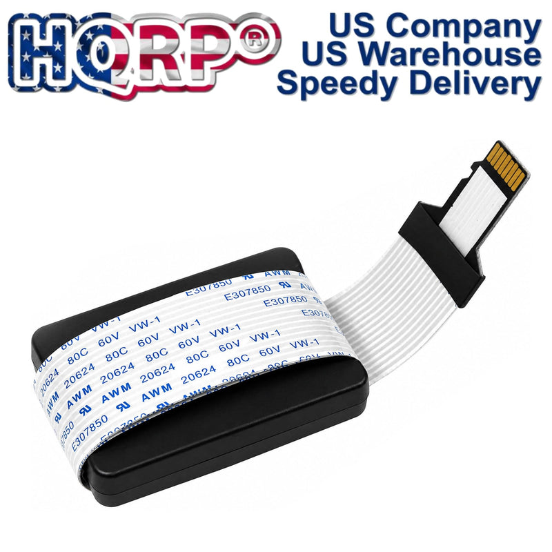 HQRP 2-Pack Micro SD to SD Card Male to Female Extension Cable Adapter - Flexible TF Card Extender for 3D Printer, Car GPS, DVR, Raspberry Pi, Ender 3 V2, CR-10