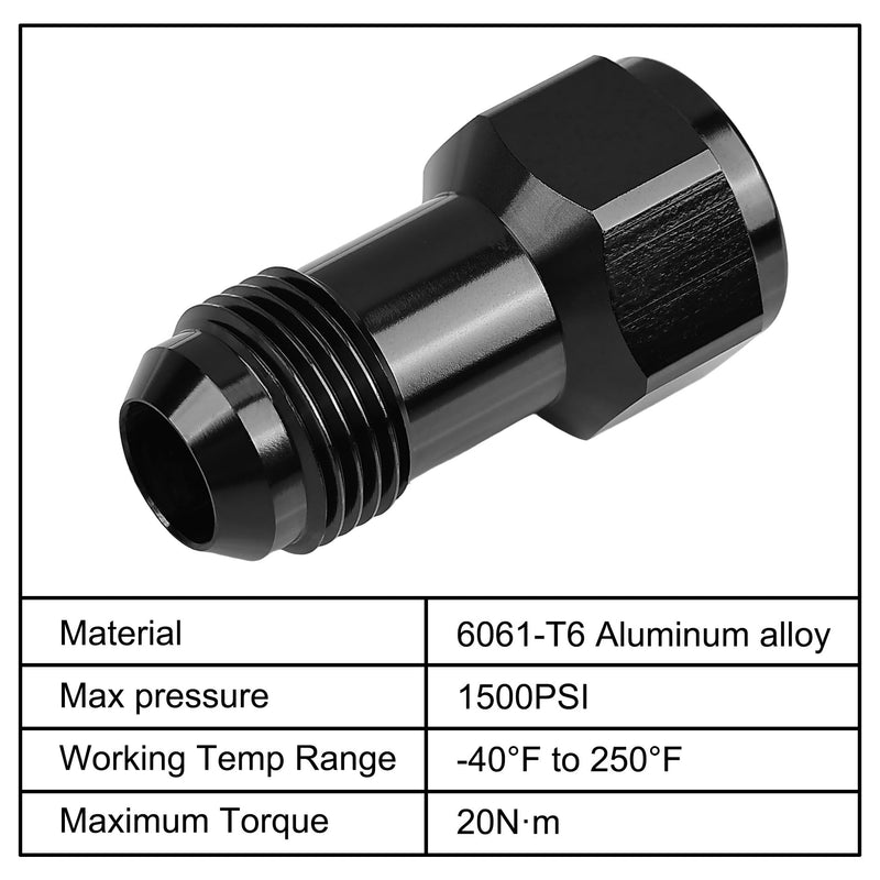 EVIL ENERGY 10AN Extender Female to AN10 Male Extension Fitting Adapter Aluminum