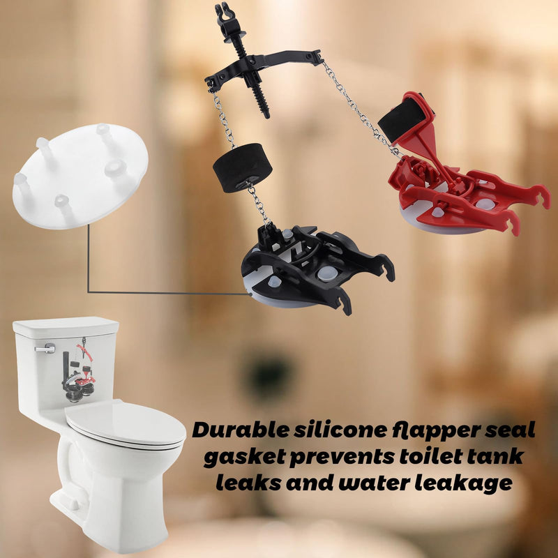 Replacement for American Standard 7381657-200.0070A Vormax Toilet Flapper Assembly, Double flush Toilet Flapper with Silicone Seals and Teeter Bar, Fits for Most Vormax Toilets