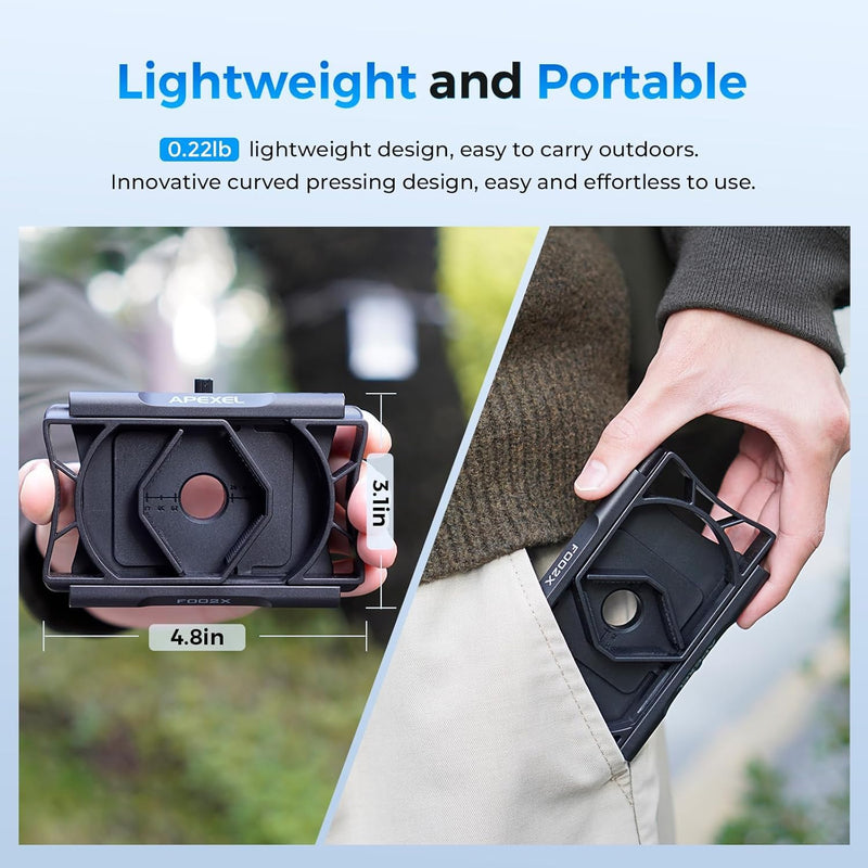 Telescope Phone Adapter, Upgraded Rotatable 360° Binocular Photo Adapter for Android & iPhone,Smartphone Holder Mount for Telescope,Monocular,Binocular,Spotting Scope,Microscope with Bluetooth Shutter