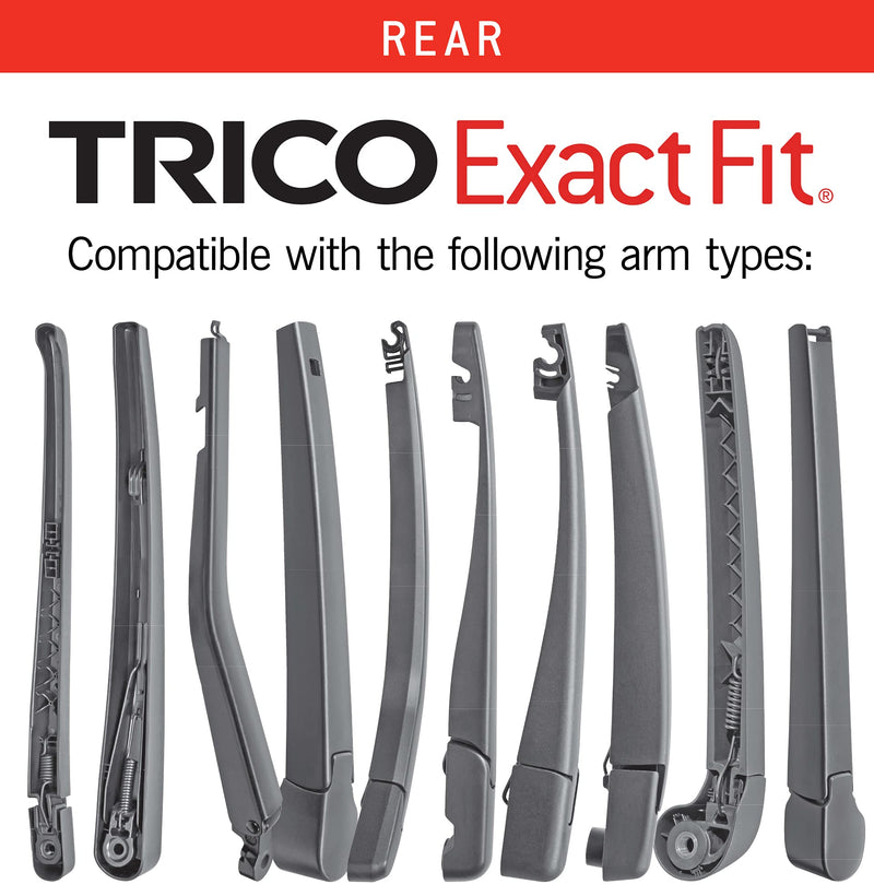 TRICO Exact Fit 12 Inch Rear Wiper Blade Fits Select Chevrolet, Dodge, Fiat, Jeep, Kia, Land Rover, Lexus, Mazda, Mitsubishi, Scion, Suzuki, And Toyota Model Years, Part Number 12-A 12"