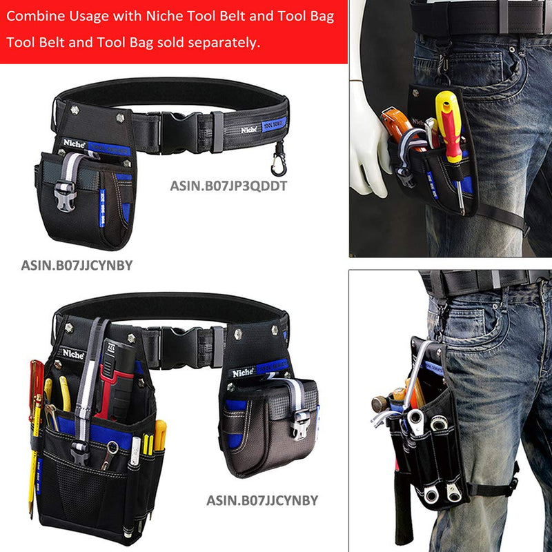 Niche Tool Pouch Bag, Working Pouch Organizer For Construction, Electricians, Plumber, Home Repair, Easy Access of Tools Maximum Storage (TL-6210)