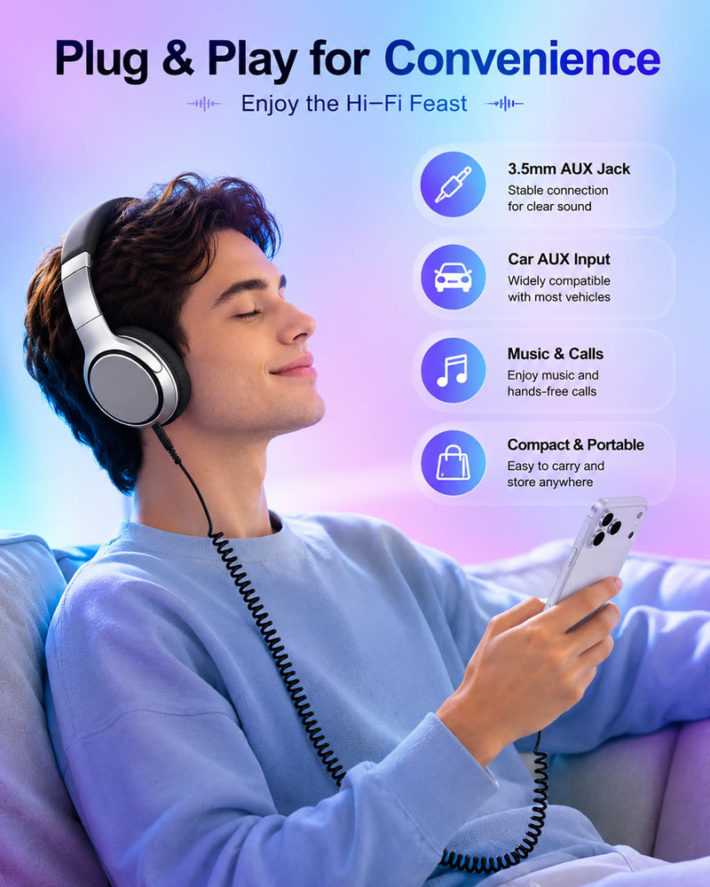 iPhone Aux Cord, Coiled Lightning to 3.5mm Ox Cable for Car Stereo Speaker | Lightening to 3.5mm Aux Jack, Retractable 6ft Lighting Auxiliary Car Stereo Auxiliar Ox Adaptador Audio Flexible for Apple