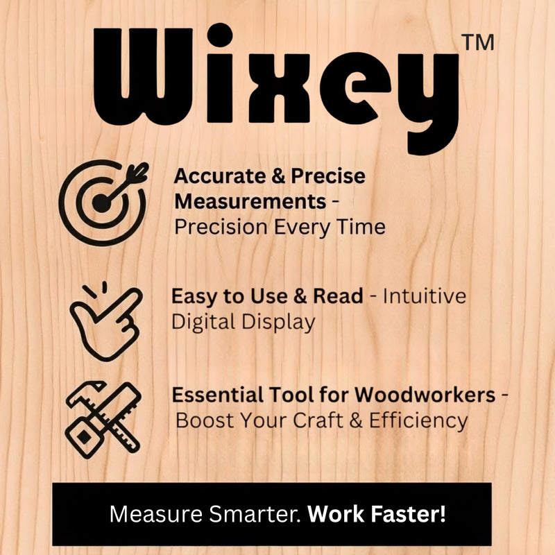 Wixey Digital Angle Gauge | Digital Angle Finder for Table Saw & Miter Saw (Magnetic) – Precision Bevel & Compound Angle Measuring Tool for Woodworking with Backlight