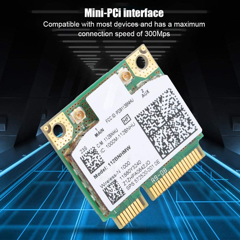 ASHATA Network Card, Mini PCI-E 300Mbps Network Card for LINK1000 N1000 112BNHMW, Card for T420S/X220/T520