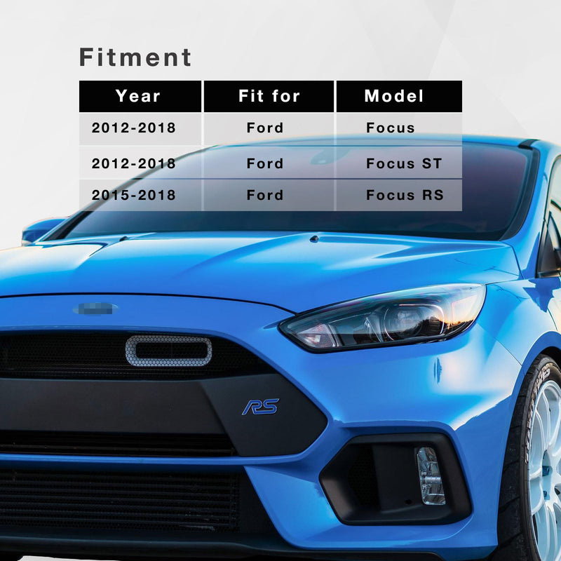 Car Air Intake Mouth Snorkel Modification Tuyere ABS For Ford Focus 2012-2018 RS ST Air Inlet Duct Tuyere Hood Scoop Dynamic Air Intake Lattice Hatchback Box Cover 4D Sedan 5D MK3 MK3.5