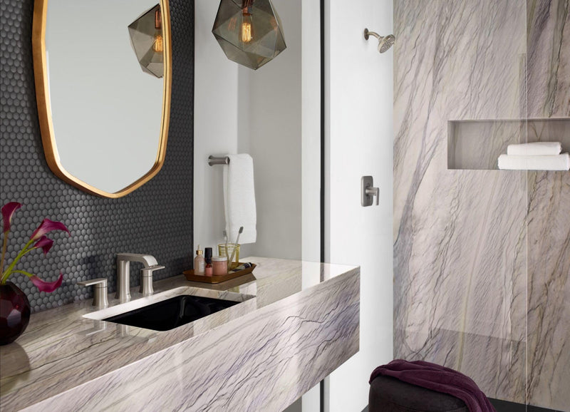 Moen Genta LX Modern Single Kitchen or Bathroom Towel Bar, 6.8-Inch, Brushed Nickel, BH3886BN 6.8 Inch