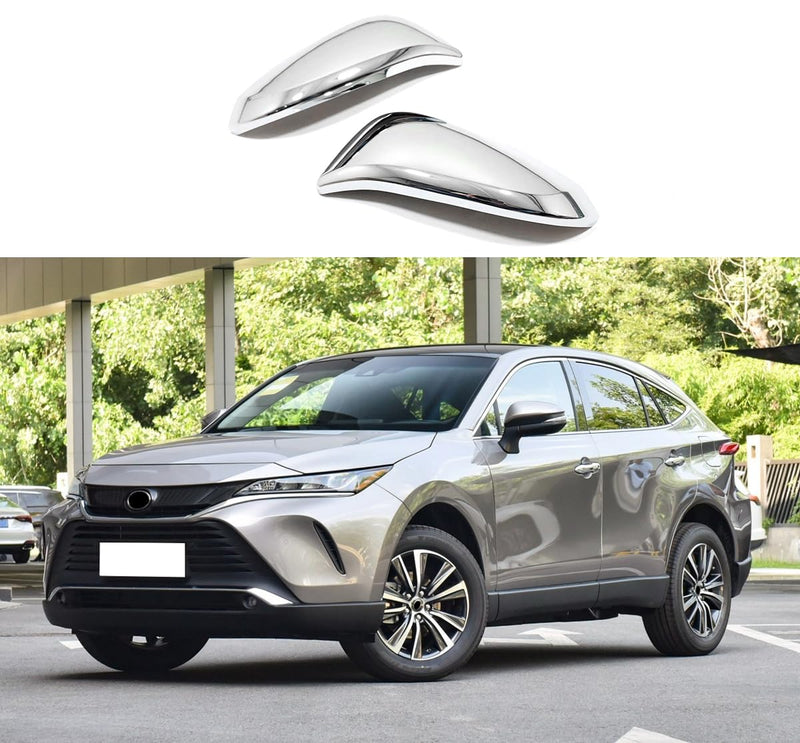 Car Accessories Fit for Toyota VENZA 2021 2022 2023 2024 Car Door Side Rearview Mirror Cover Trim (Chrome) 2PCS ABS Chrome