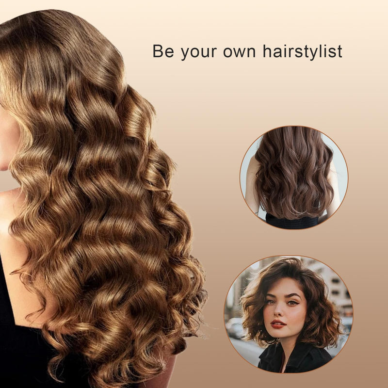 Premium Small Size Hair Rollers Set 20mm Self Grip Curlers for Short and Fine Hair, Includes 10 Rollers and 10 Clips, Ideal for DIY Styling and Salon Use No Heat Needed