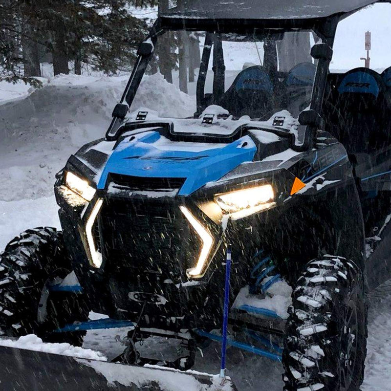 KEMIMOTO Fang Lights Accent Lights Compatible with Polaris RZR 1000 XP XP4 Turbo S 2023 2022 2021-2019/2024 RZR Trail S 1000 900 Accessories 2884871 IP67 LED Turn Signal Street Legal Light 2 pcs