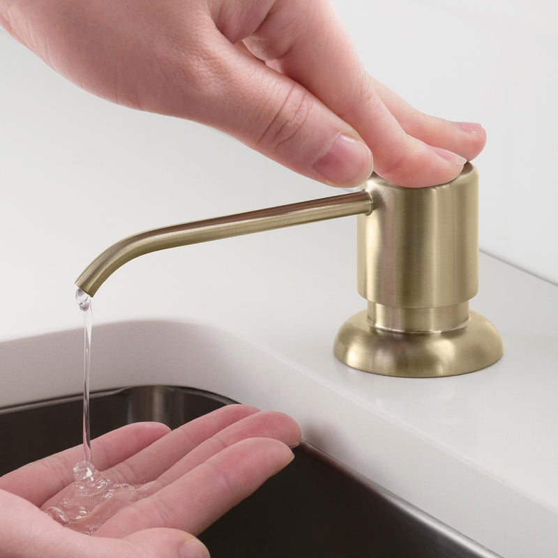  [AUSTRALIA] - KRAUS Boden Kitchen Soap and Lotion Dispenser in Spot Free Antique Champagne Bronze, KSD-53SFACB