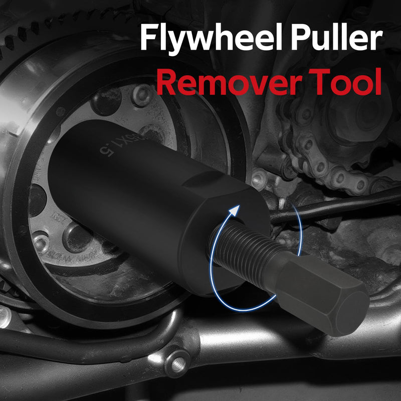 JAVIK Flywheel Puller Remover Tool M35x1.5 for Yamaha Big Bear Grizzly Kodiak Raptor Rhino Warrior Wolverine Viking Bruin Moto-4 Suzuki LT250E LT300E DR250 DR350 SP250 Ninja 250R EX250F Eliminator