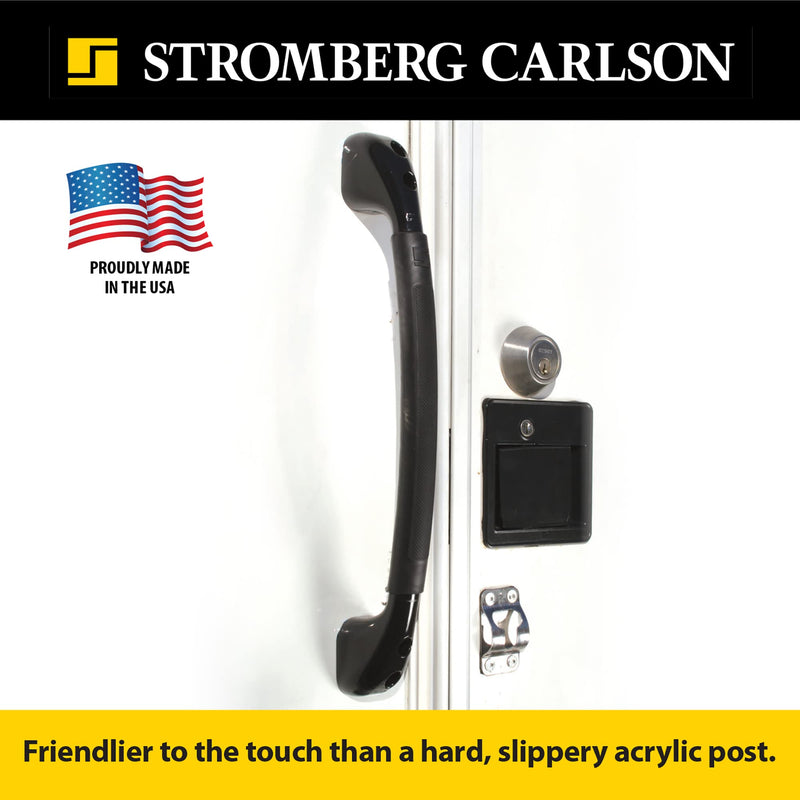 Stromberg Carlson AH-150 Black Soft Touch Assist Handle - RV Exterior Grab Handle and Entrance Handle - Grab Bars for RV and Camper - Comfortable Entry Door Handle