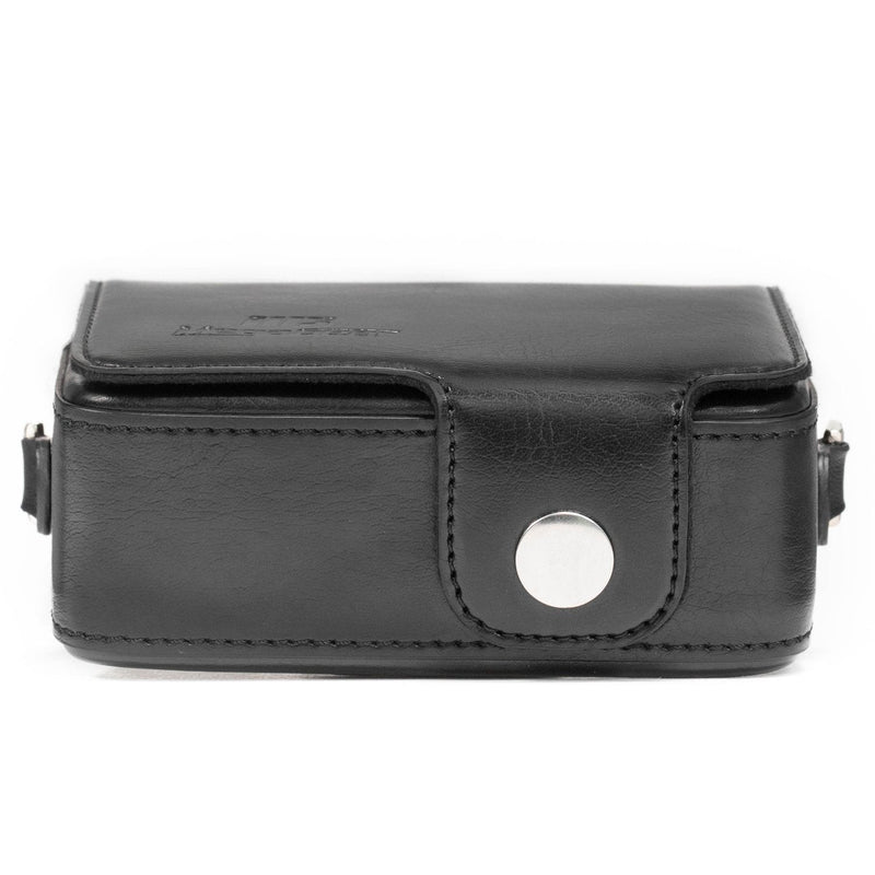 MegaGear MG281 Leather Camera Case with Strap compatible with Sony Cyber-shot DSC-RX100 VII, DSC-RX100 VI, DSC-RX100 V, DSC-RX100 IV, DSC-RX100 III, DSC-RX100 II - Black