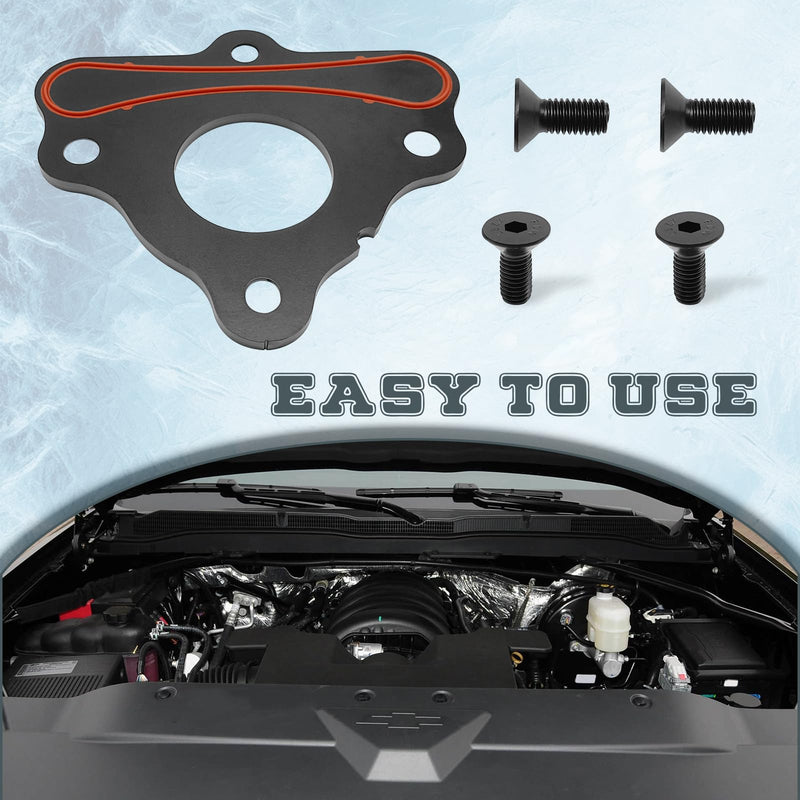 Camshaft Retainer Plate Gasket & Bolt Kit Compatible with Chevy Gen III V IV Engines LSX LS1 LT1 L83 L86 L87 LS2 LS3 Corvette Tahoe Replaces 12589016 MF127 73115