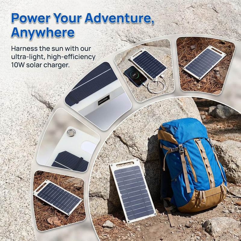 1Pcs USB Charger, Portable Kit for Camera, Cell Phone Charging, Camping, Hiking, Outdoor Travel 5V 6W, White