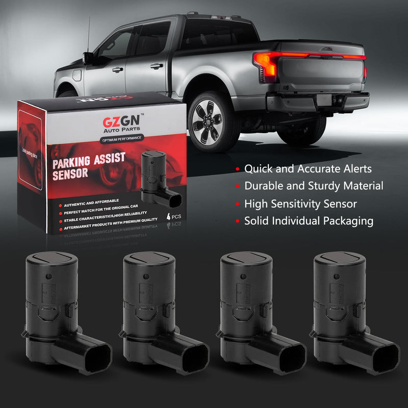  [AUSTRALIA] - Rear Backup Parking Assist Sensor Compatible with Ford F150 F250 F350 F450 F550 E-150 E-250 Escape Explorer,Lincoln Navigator,Mercury Mariner,4 PCS Reverse Bumper Parking Sensors,OE#3F2Z15K859BA