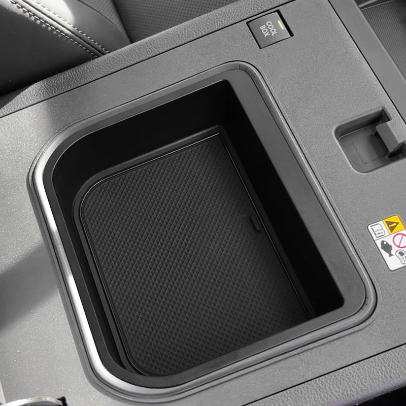 smabee Center Console Cool Box Organizer for Toyota Land Cruiser Prado 250/ Lexus GX 550 2024 2025 Armrest Storage Box ABS Insert Tray Accessories (Only Fit Cool Box) Black