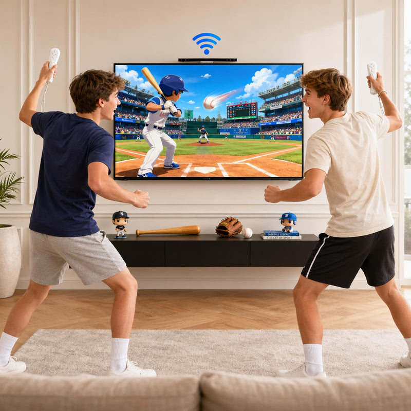 Wii Wired Sensor Bar for Wii and Wii U Console, Motion Game Accessories | Wii Motion Sensor Bar with Stand, Plug and Play, Wired Infrared Ray Sensor Bar, Wii Game Accessories