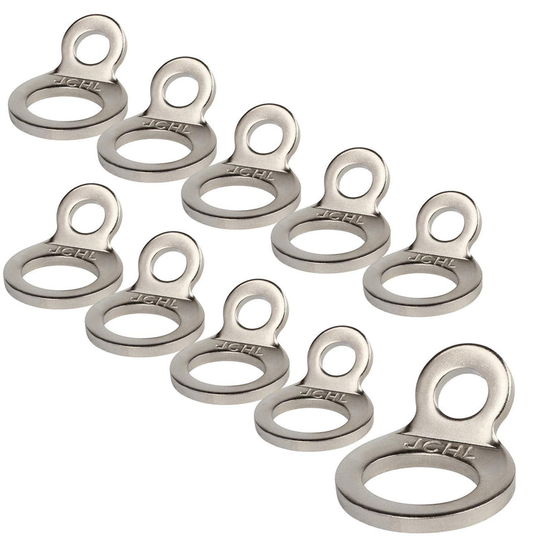  [AUSTRALIA] - Stainless Steel Tie-Down Anchors Hooks Multi-Purpose Dirt Bike Tie Down Strap Rings for Motorcycle Dirtbike ATV Trailer Truck Rosa-Gold (10-Pack) 10-Pack