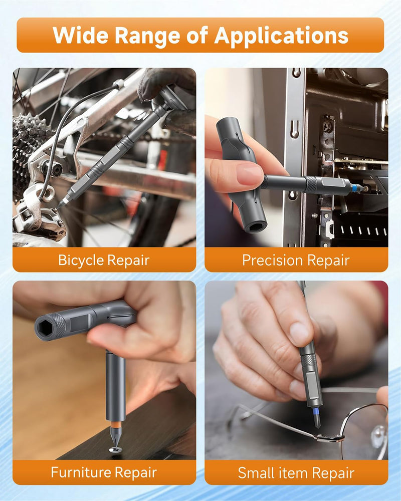 42 in 1 Magnetic Ratchet Screwdriver Set - Multi Bit Ratcheting Screwdriver Set with Portable Repair Tool Kit for Electronics, Computers, Bicycles, Watch,Furniture,Ring Doorbell and DIY