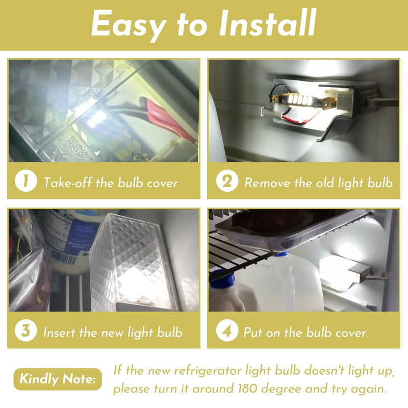 ANTOBLE 12V LED Light Bulb Replacement Bulbs for Dometic 200729000P RM2652 RM2662 RM2620 RM2820 RM2811 RM3762 RM3962 RM1350M RM1350IM RM1350MIM, Norcold 611 N611 N621 RV Refrigerator Fridge