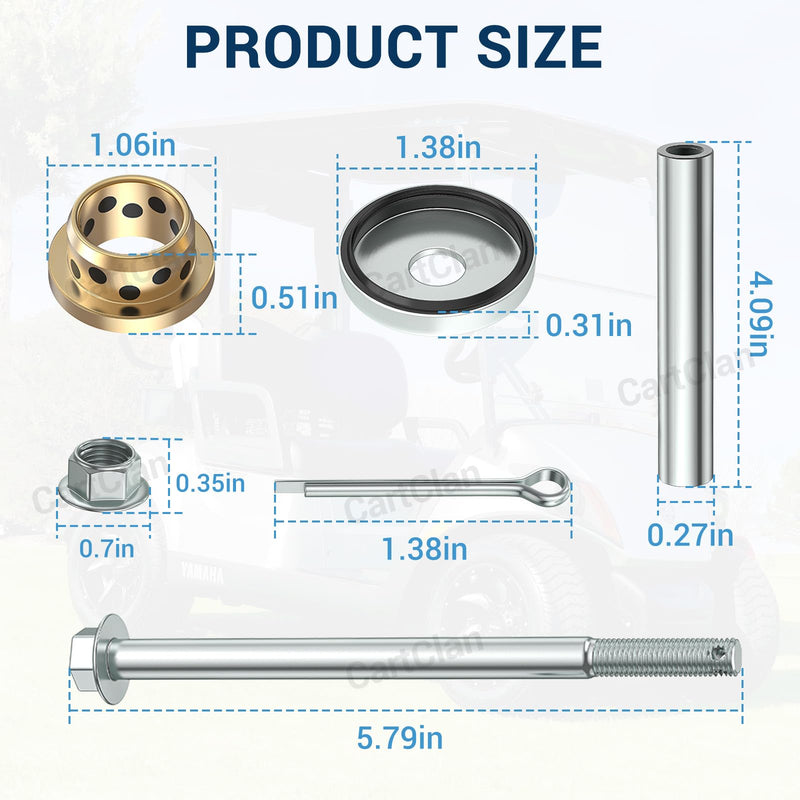 G29 Spindle Repair Kit, G29 Golf Cart King Pin Wear Replacement Kit, Suitable for Gasoline and Electric Models of Yamaha G22, G29, Driver, Driver 2