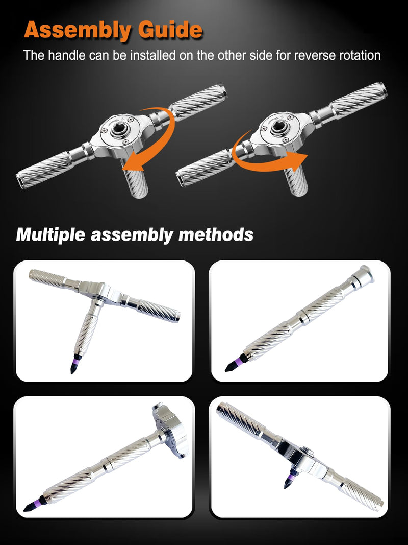 100 in 1 Magnetic Ratchet Screwdriver Sets, S2 Steel Bits, DIY Combination Flexible Shaft for Furniture Assembly, Precision Electrical Appliance Repair 100 in 1