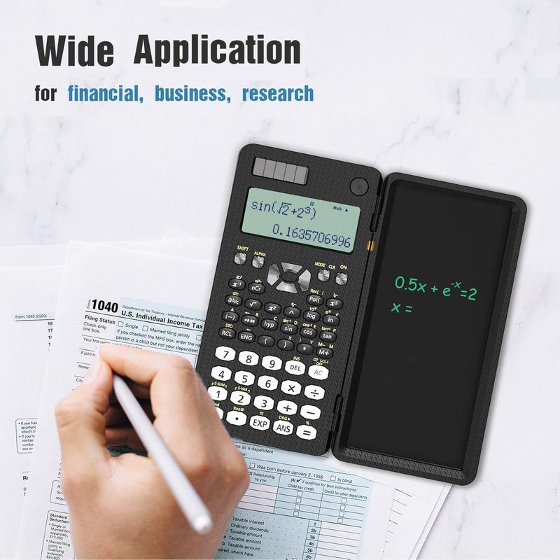 82MS Scientific Calculator and Basic Calculator Calculator with Writing Pad