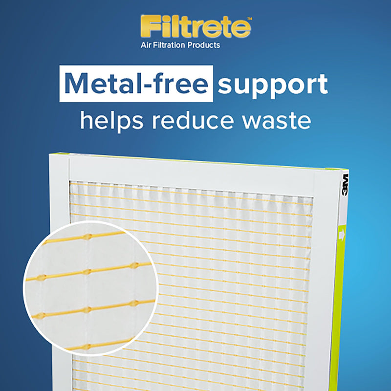 Filtrete 20x23x1 AC Furnace Air Filter, MPR 700, MERV 8, Tough on Pollen, Easy on Airflow, 3-Month Pleated 1-Inch Electrostatic Air Cleaning Filter, 2-Pack (Actual Size 19.69 x 22.69 x 0.81 in)