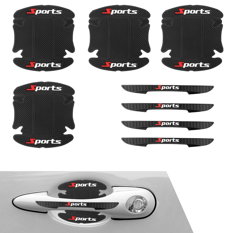 8PCS Car Door Protector, Sports Car Door Handle Scratch Protector, Door Handle Bowl Sticker, Doors Handle Protection Accessories, Universal for Most Car, SUV, Truck