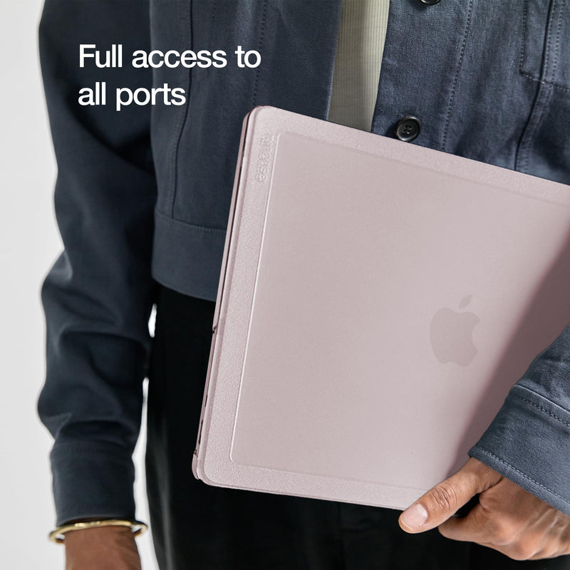 Incase Edge Hardshell with Makrolon® - MacBook Neo Case 13 inch A3404 - MacBook Case, Protective Hard Shell, Scratch Resistant, Rubberized Feet (Clear) Clear
