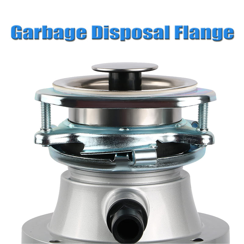 Garbage Disposal Flange Kit, Stainless Steel Sink Garbage Disposal 3 Bolts Mounting 3 1/2 Sink Drain Hole, Kitchen Sink Flange Kit for Garbage Disposal With Mounting Wrench