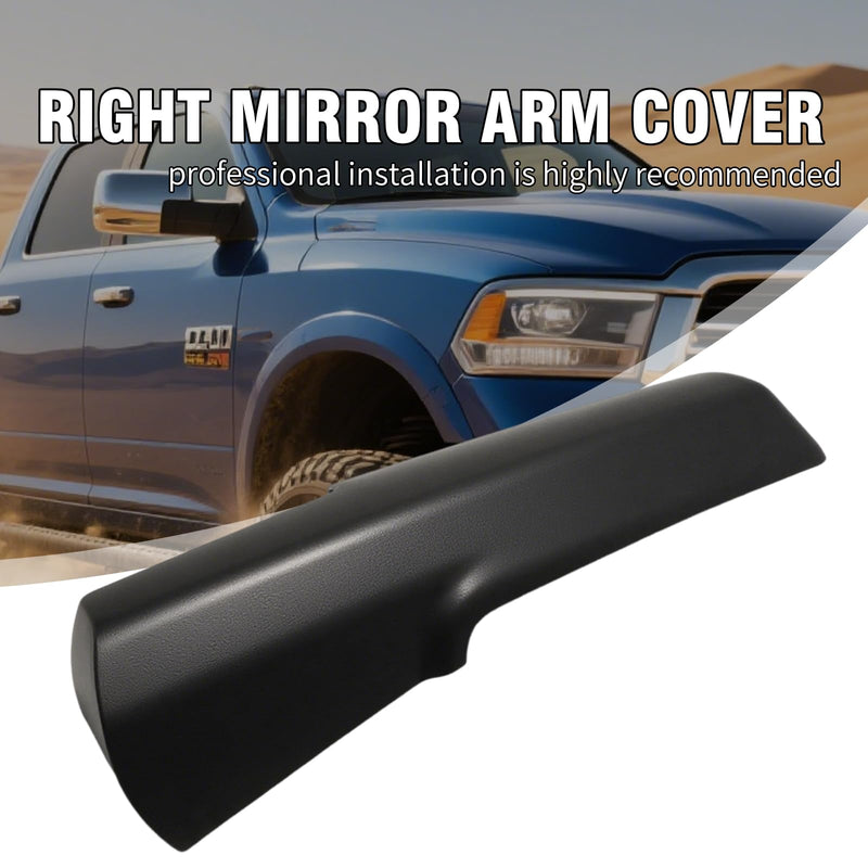 Trailer Tow Mirror Cover Cap Front Arm Right Passenger Side Replacement for Dodge RAM 2014-2019, 1500 2500 3500 Replace for #68263392AA