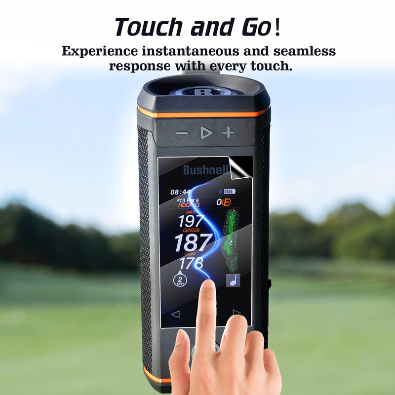 Karltys 2PCS Screen Protector for Bushnell Golf Wingman HD GPS Speaker | 4H HD Tool-Free Screen Cover Touchscreen Film [Anti-Glare & No Fingerprint]