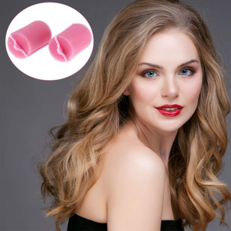 VABBHK 18 Pieces Sponge Hair Rollers 40 mm Soft Foam Hair Styling Curlers Large Size Hairdressing Curlers for Women and Kids (40 mm)