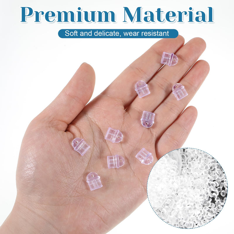 50 Pcs Dust Plug Charm Type C, Hanging Hole Clear USB C Dust Plug | Anti-Dust Lightweight Protector, Charging Port Cover, Compatible with Phones, Laptops, Tablets, Earphones
