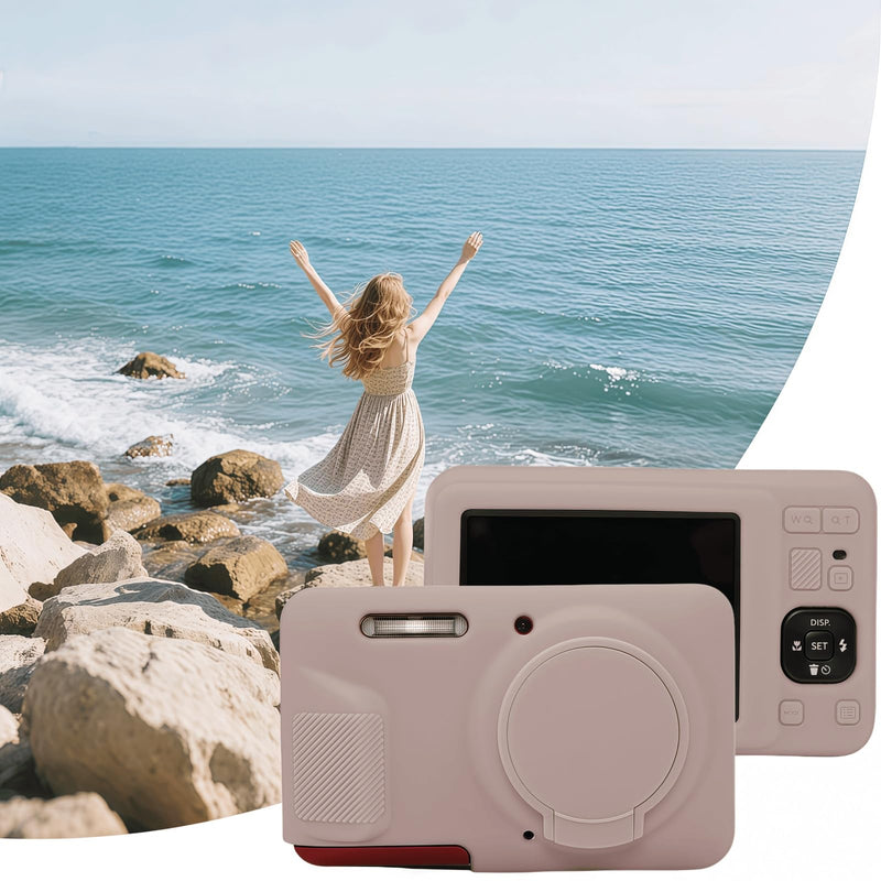 Case for Kodak PIXPRO FZ55,FZ55 accessories | Soft Silicone Protective Case Removable Lens Cover,Comes with 2 Screen Protectors and 1 Wrist Strap. (Tiffany Pink) Tiffany Pink