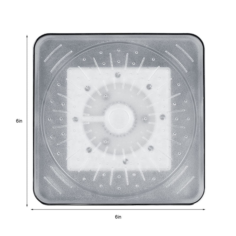 Rain Shower Head with 7 Colors LED Romantic Light, Water-driven Waterfall Showerhead Color Changing, Square Modern Adjustable Shower Heads for Water Bath Home Bathroom