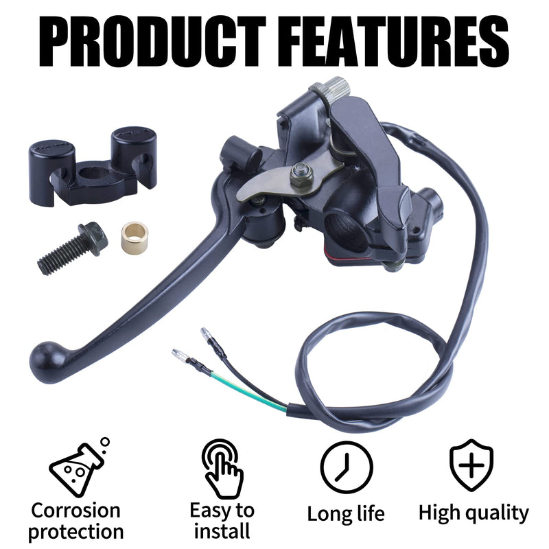 7/8'' Thumb Throttle with Dual Brake Lever Assy Compatible with 50cc 90cc 150cc 250cc ATV Quad Roketa Taotao Sunl Kazuma