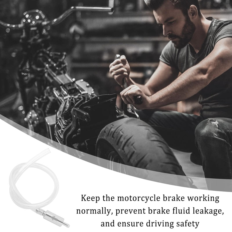 2Set Brake Bleeder Kit,Brake Fluid Bleeder Kit Includes 4PCS Brake Bleeder Hose,2PCS One Way Check Valve,Universal Break Bleeder Kit Car Accessories for Car Motorbike Bike