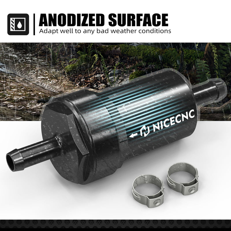 NICECNC Motorcycle Fuel Strainer, 35 Micron, Compatible with KTM 150-500 EXC, EXC-F, SX-F, XC, XC-W, Husqvarna 701 Enduro, FC, FE, FX, TE, TX Series, Modern Style